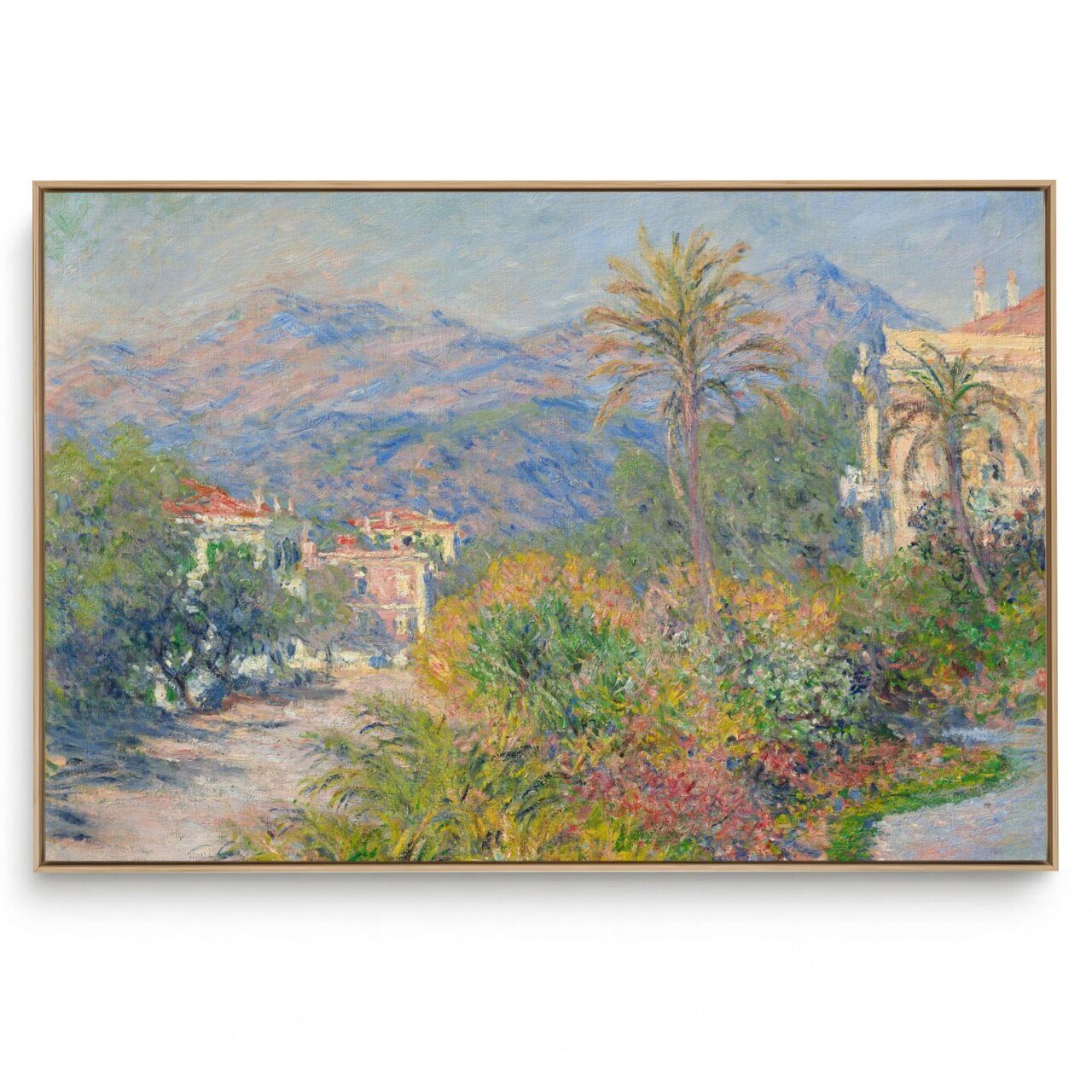 Quadro Decorativo Reprodução Pintores Claude Monet - Strada Romana at Bordighera