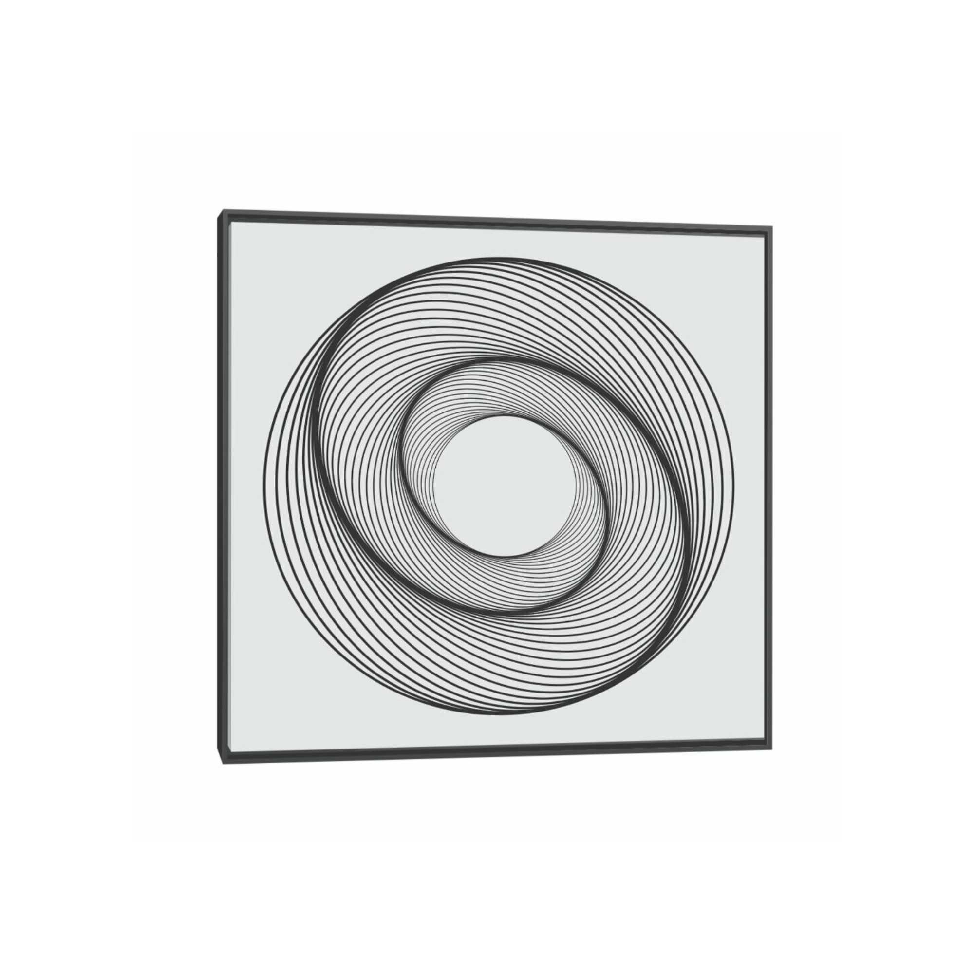 Quadro Outlet -  Geometria IV 40x40cm Moldura Preta - 30% Off