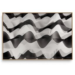 Quadro Decorativo Abstrato Relevo P e B