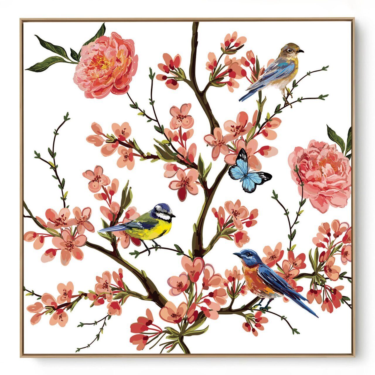 Quadro Decorativo  Jardim Vintage