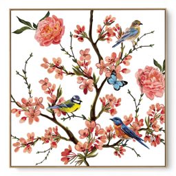 Quadro Decorativo Jardim Vintage