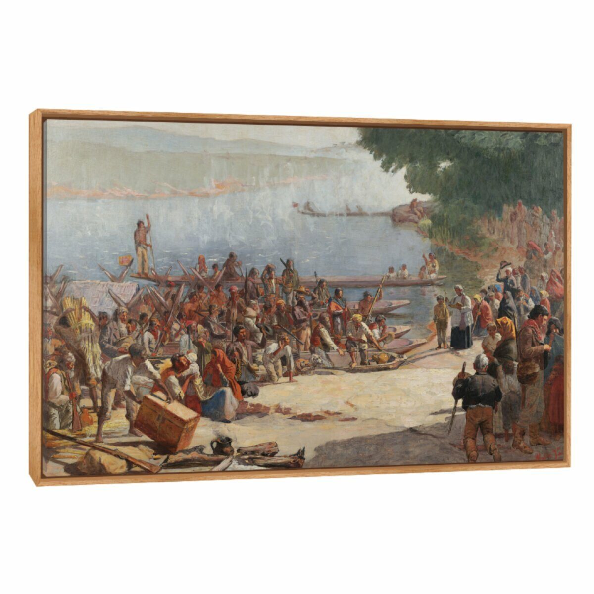 Quadro Decorativo Reprodução Pintores - Almeida Junior - Partida da Monção