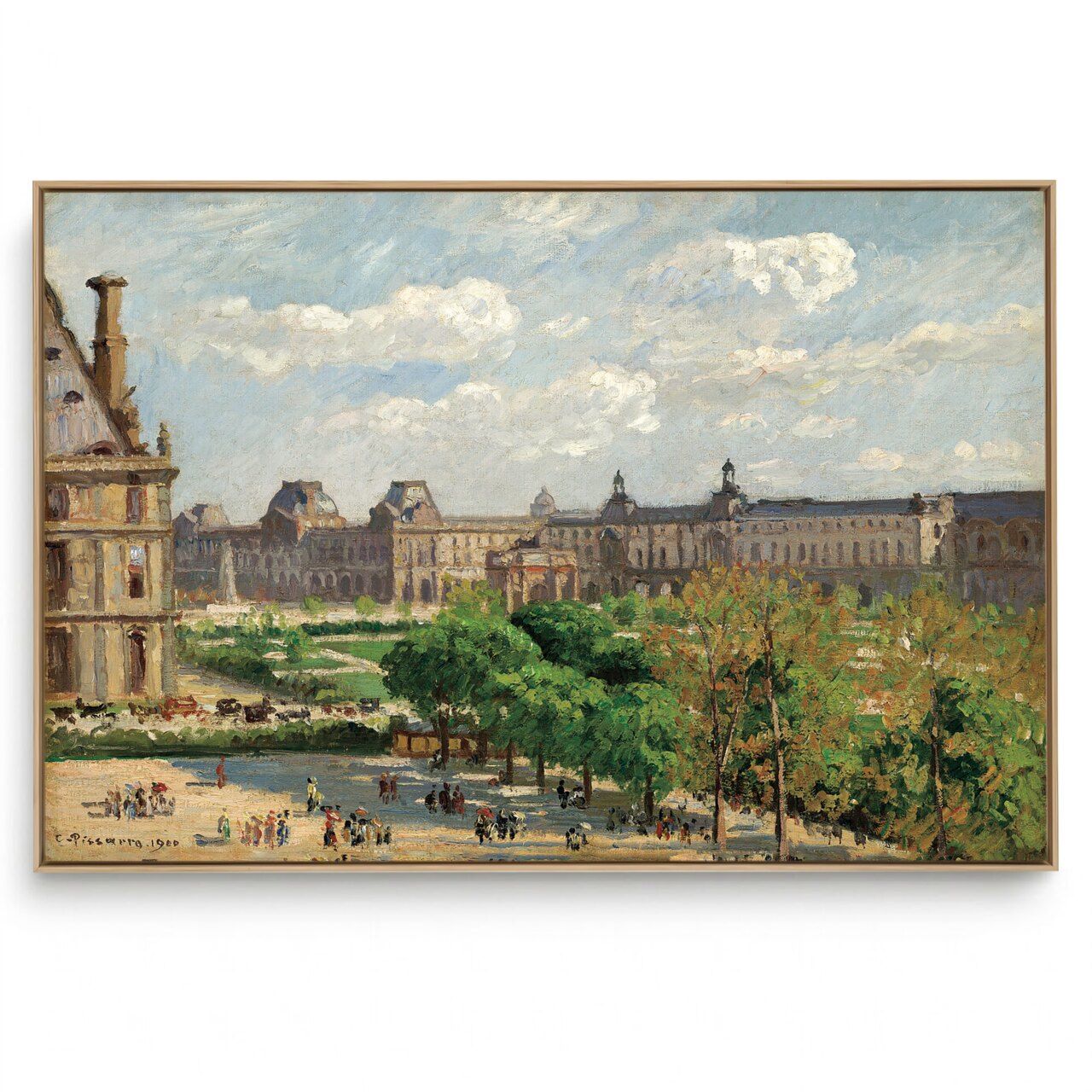 Quadro Decorativo Reprodução Pintores - Camille Pissarro -Place du Carrousel