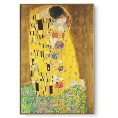 Quadro Decorativo Reprodução Pintores - Klimt - O Beijo