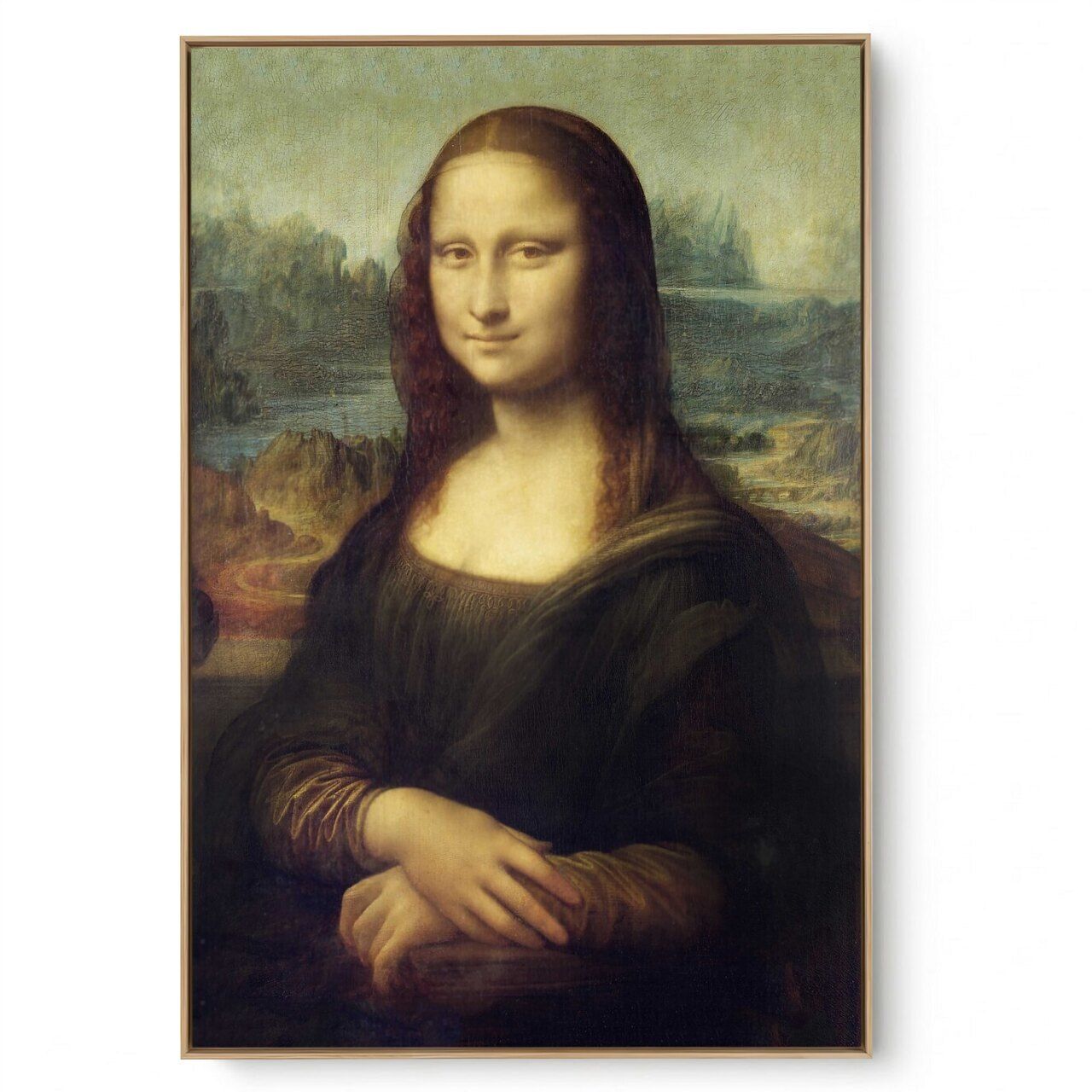 Quadro Decorativo Reprodução Pintores - Leonardo da Vinci -  Mona Lisa 