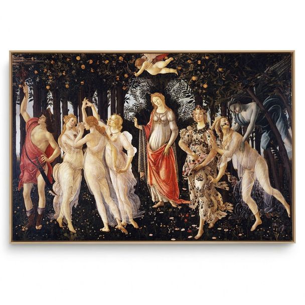 Quadro Decorativo Reprodução Pintores - Sandro Botticelli - A Primavera