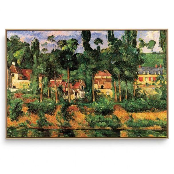 Quadro Decorativo Reprodução Pintores - Paul Cézanne - Le château de médan