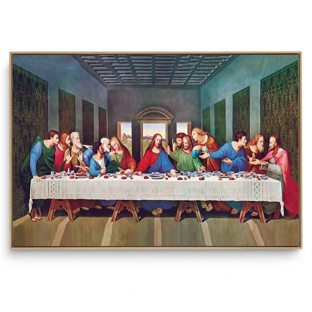 Quadro Decorativo Reprodução Pintores - Leonardo da Vinci - A Última Ceia