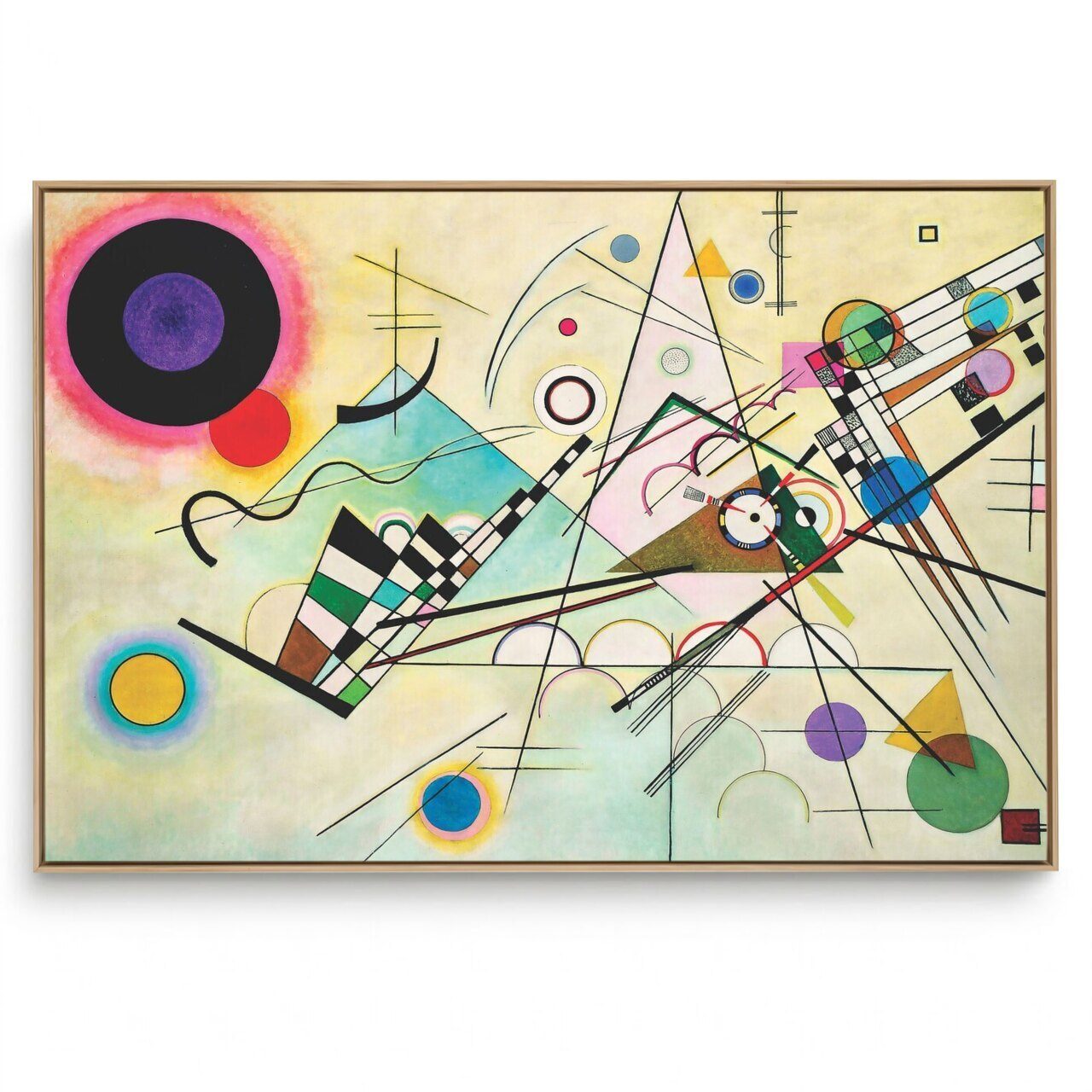 Quadro Decorativo Reprodução Pintores -  Kandinsky Composição VIII
