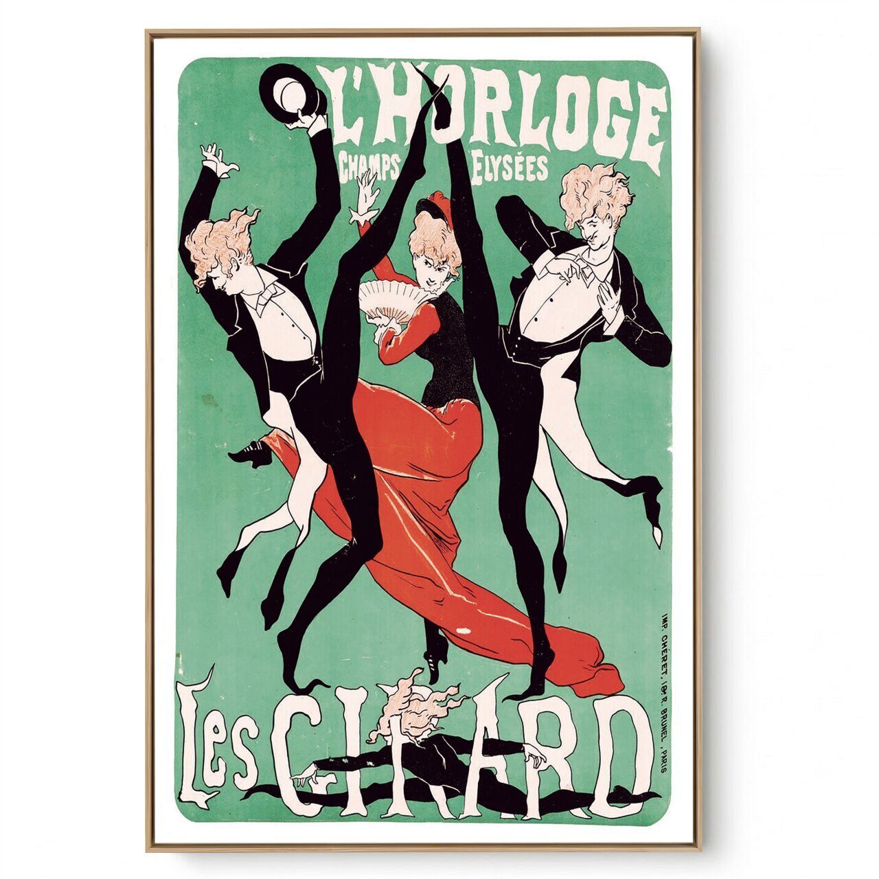 Quadro Decorativo Reprodução Pintores - Lautrec - L'HORLOGE
