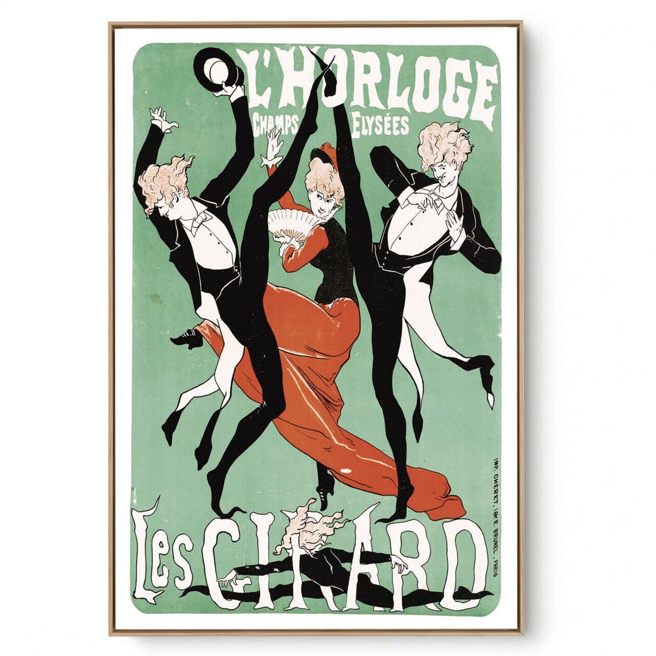 Quadro Decorativo Reprodução Pintores - Lautrec - L'HORLOGE