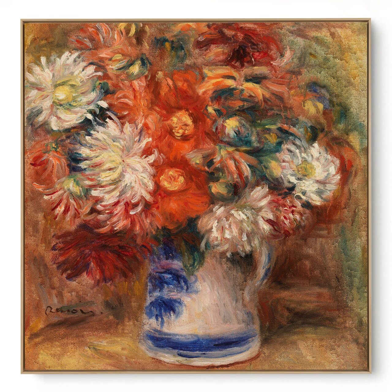Quadro Decorativo Reprodução Pintores - Renoir - Buquê 1919
