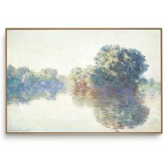 Quadro Decorativo Reprodução Pintores - Claude Monet - The Seine at Ginervy
