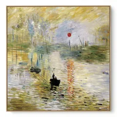 Quadro Decorativo Reprodução Pintores - Claude Monet - Nascer do Sol