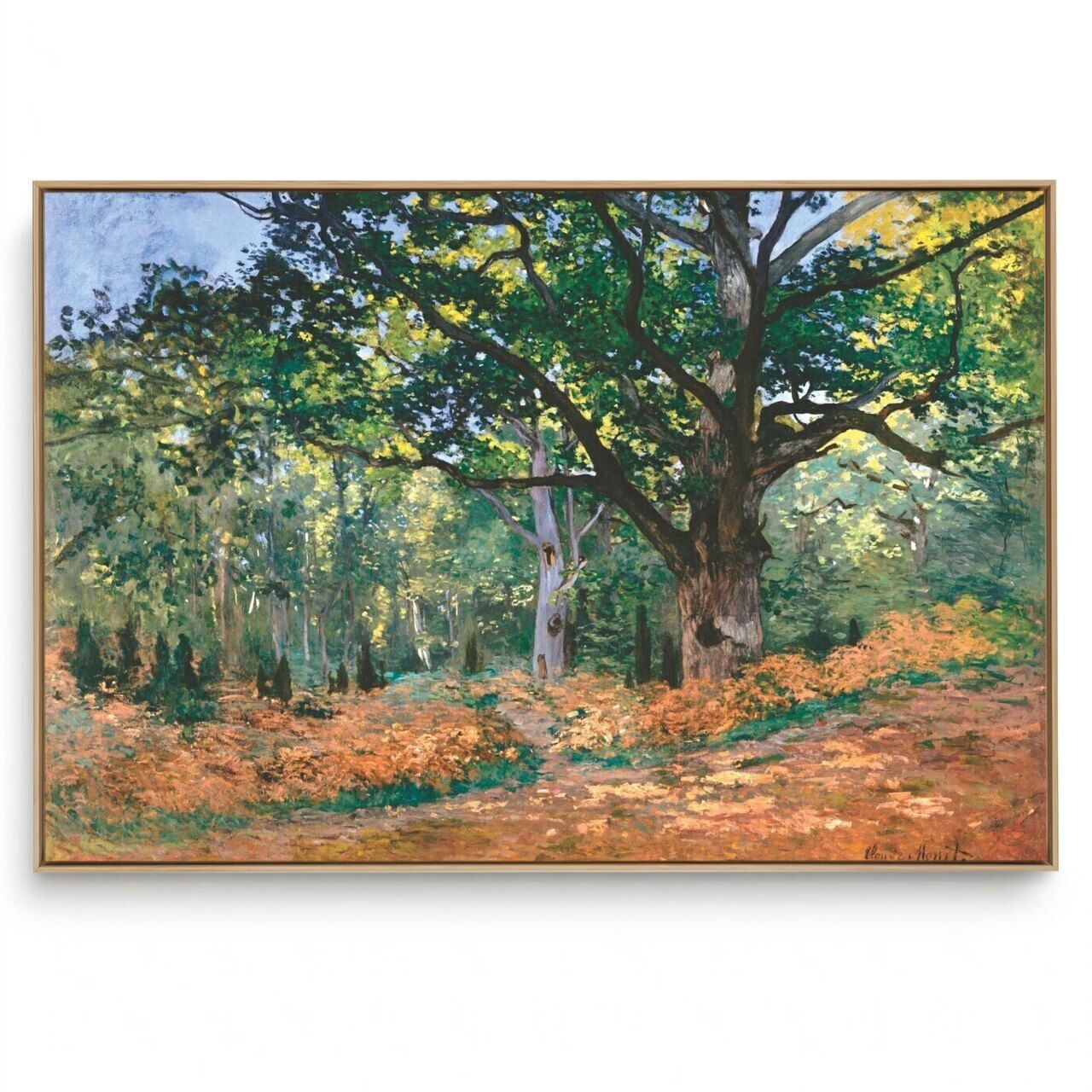 Quadro Decorativo Reprodução Pintores - Claude Monet The Bodmer Fontainebleau 
