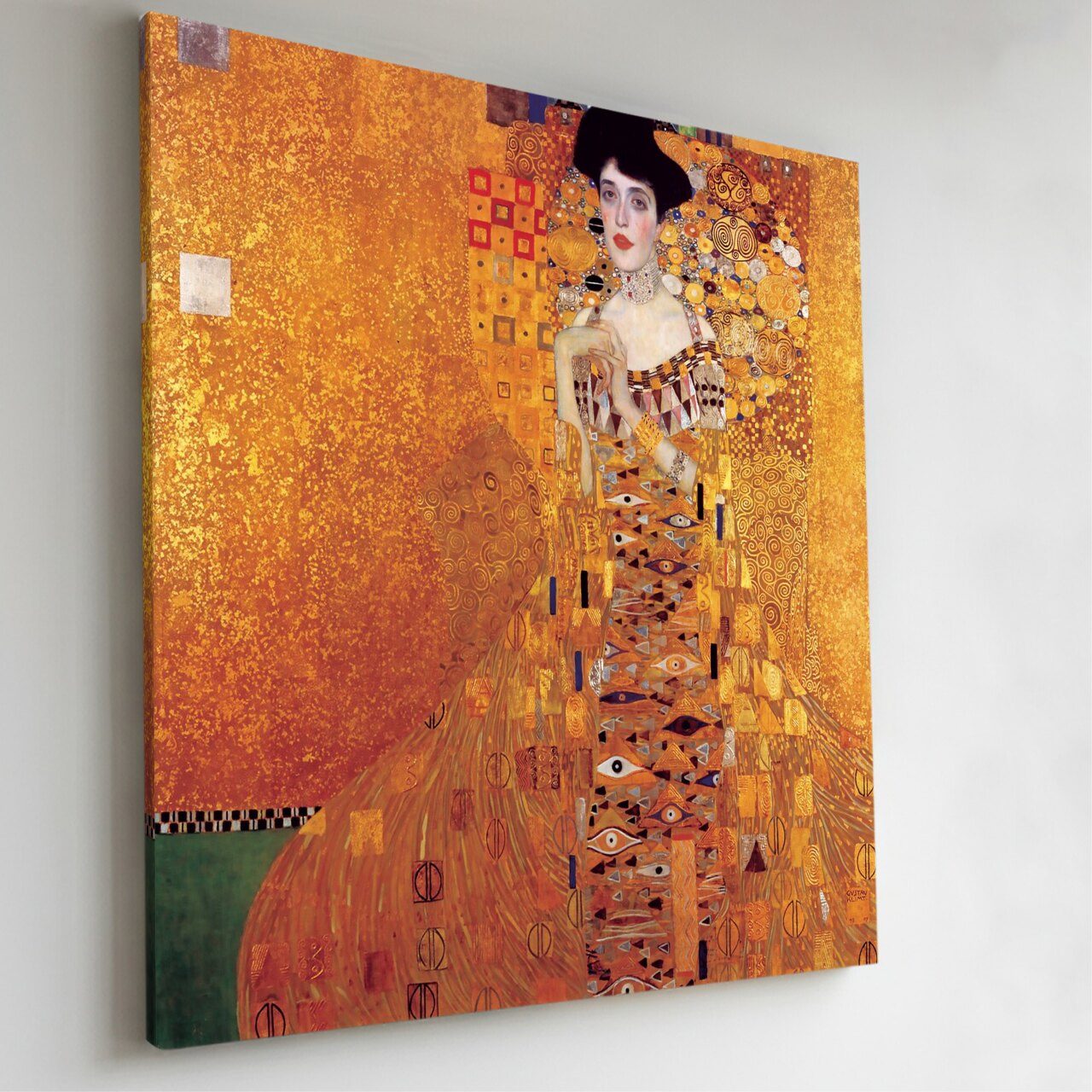 Quadro Outlet - Klimt Adele 70x70cm Borda Infinita - 30% Off