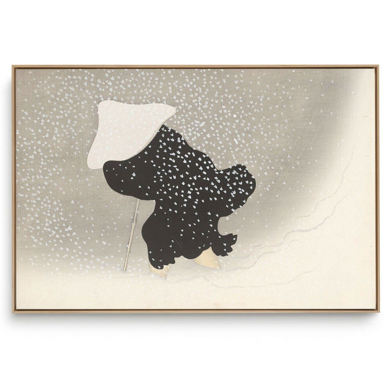 Quadro Decorativo Reprodução Pintores - KamisaKa - Snow Momoyogusa