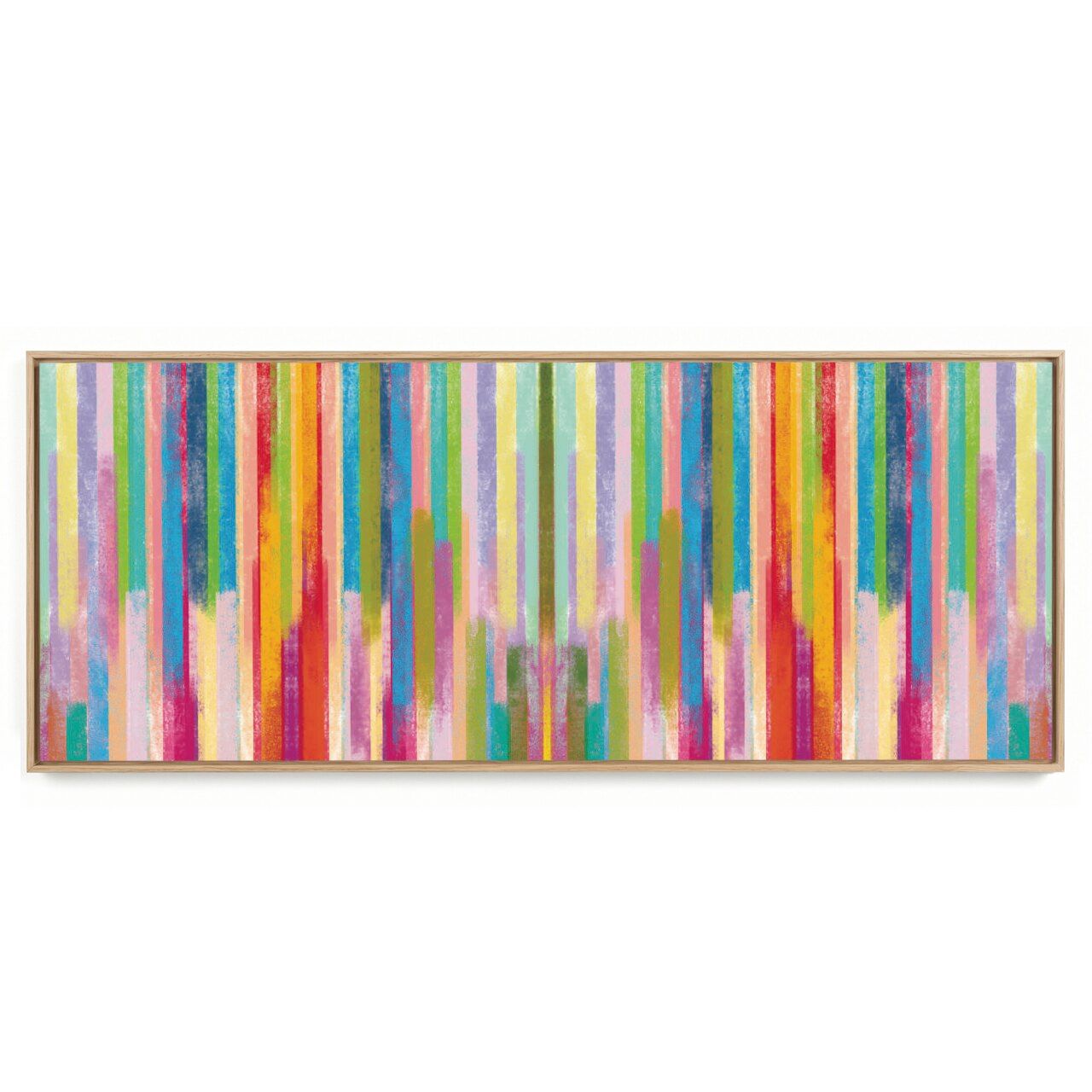 Quadro Decorativo Abstrato Panorâmico Line Color