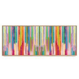 Quadro Decorativo Abstrato Panorâmico Line Color