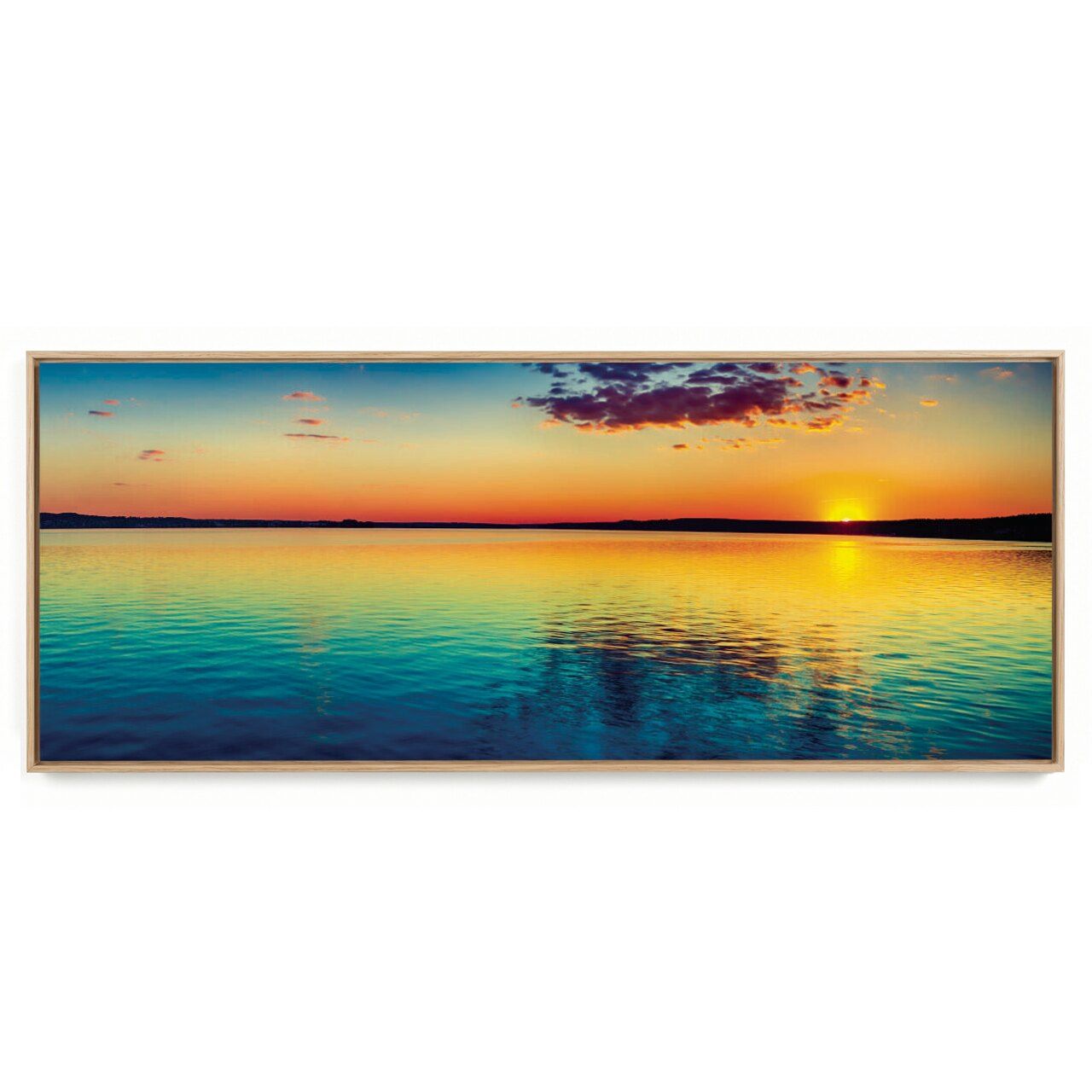 Quadro Decorativo Panorâmico Paisagem  Por do Sol  2