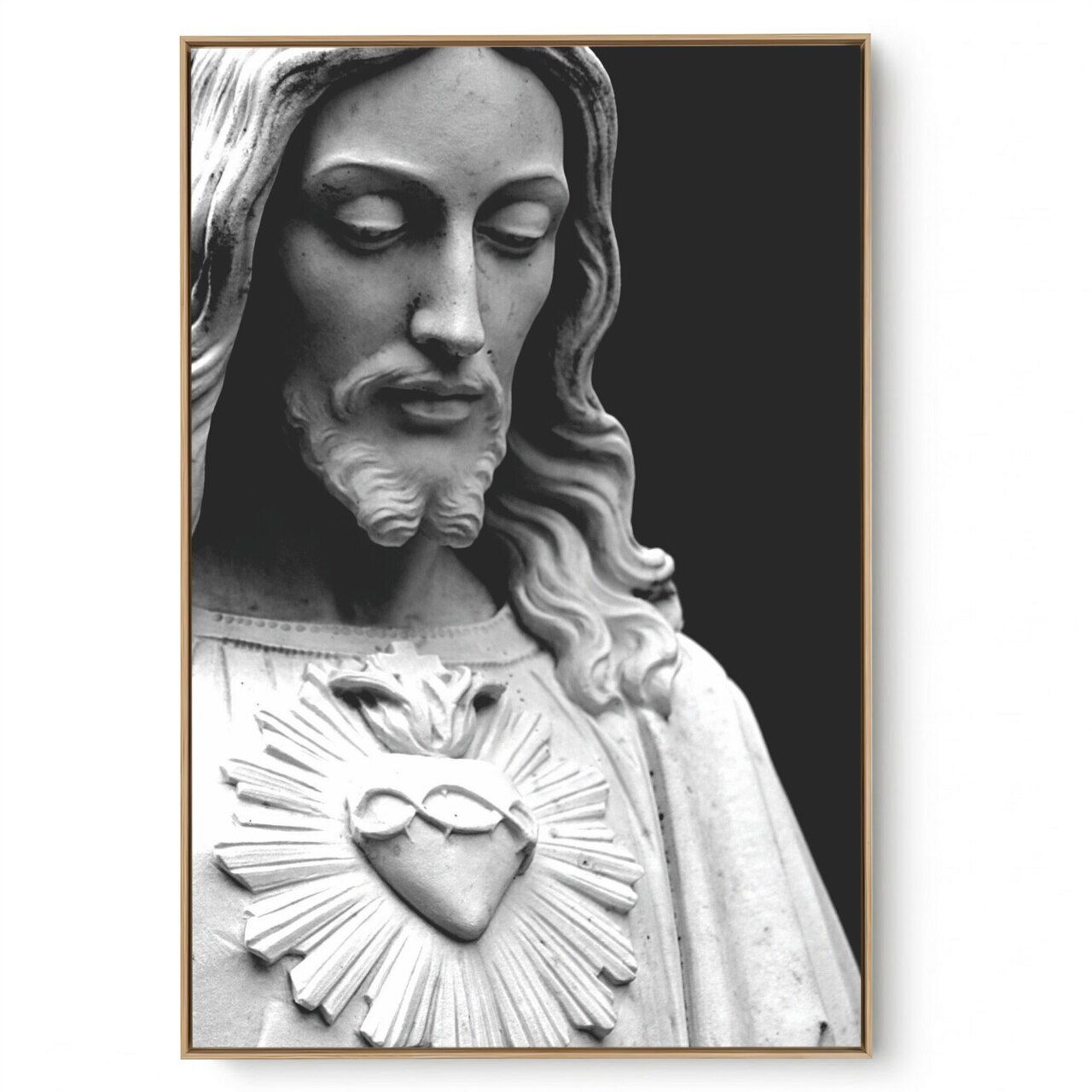 Quadro Decorativo Religioso Coração de Cristo 