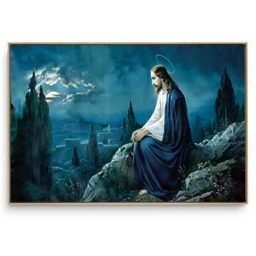 Quadro Decorativo Religioso Cristo na Montanha