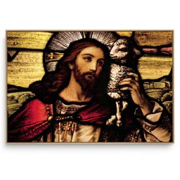 Quadro Decorativo Religioso Jesus e o Cordeiro