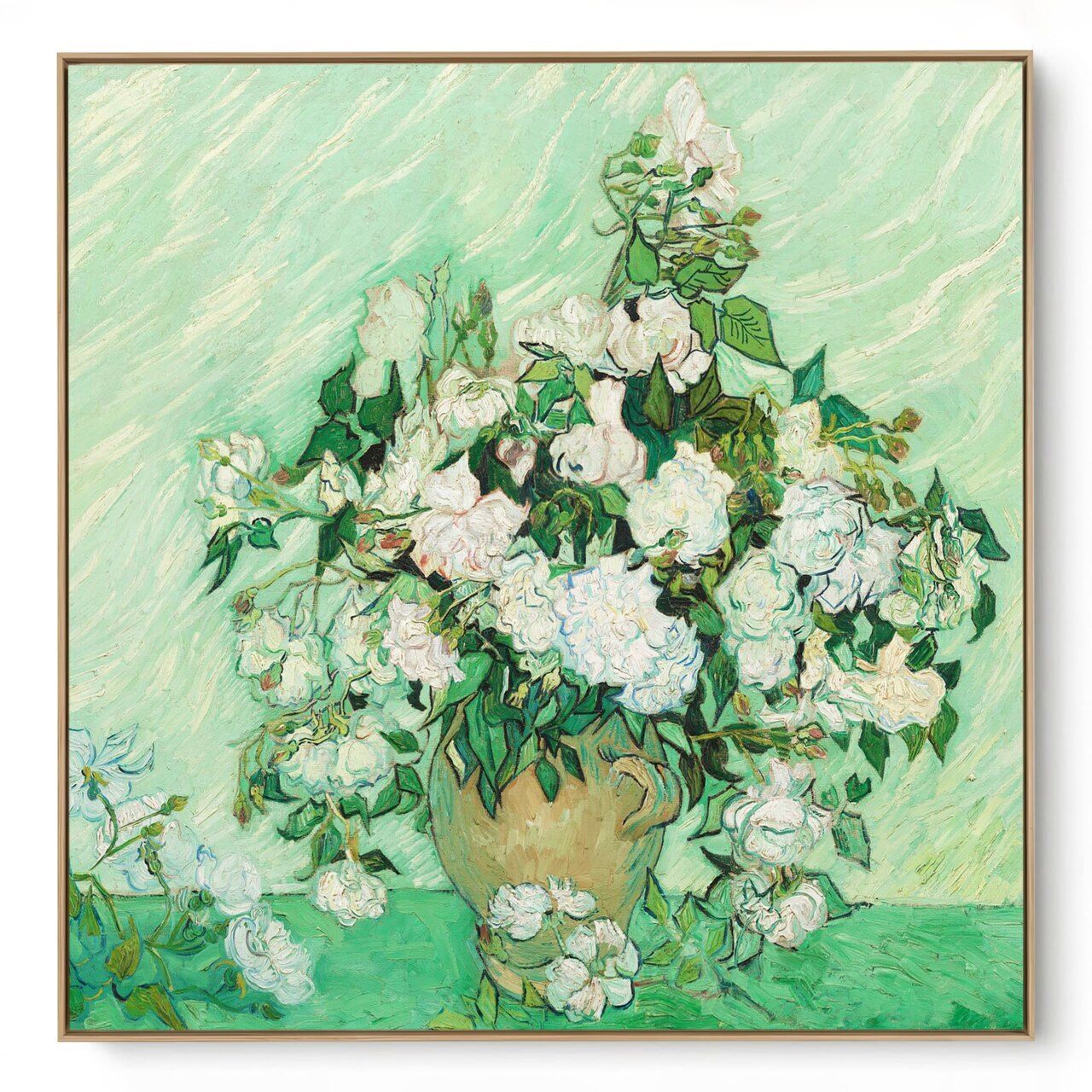 Quadro Decorativo Reprodução Pintores - Van Gogh -  Rosas