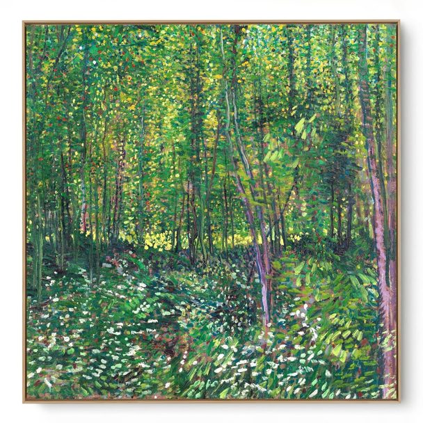 Quadro Decorativo Reprodução Pintores - Van Gogh - Trees and Undergrowth
