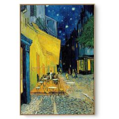 Quadro Decorativo Reprodução Pintores Van Gogh - Terraço do Café à Noite