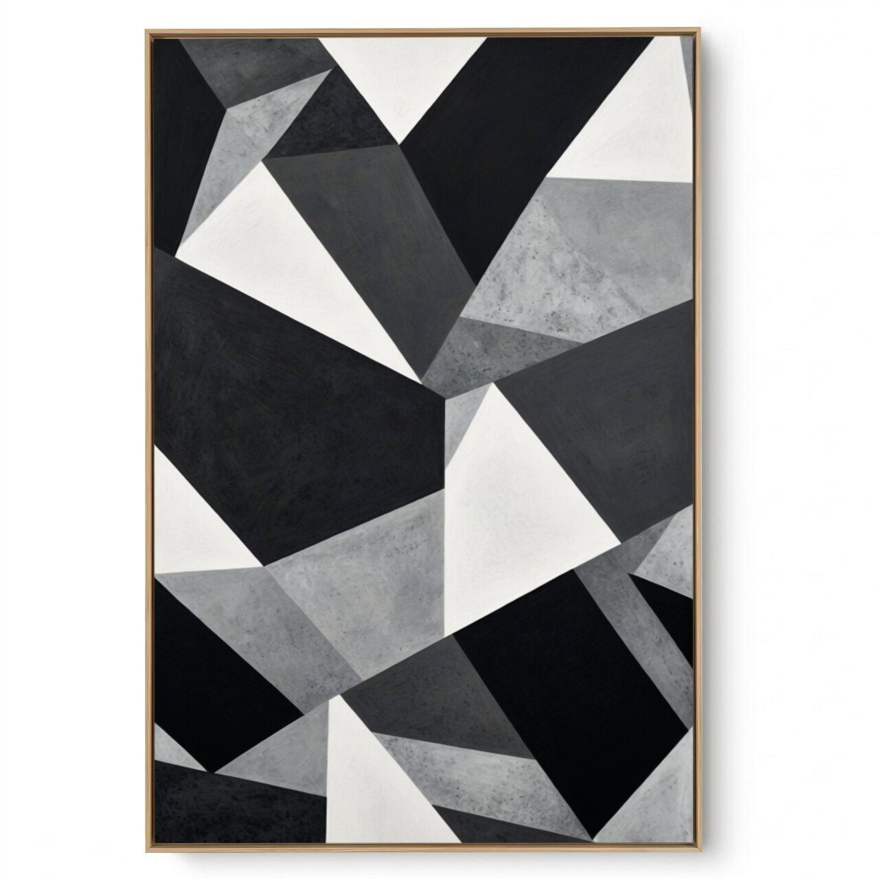 Quadro Decorativo Abstrato Formas P e B 