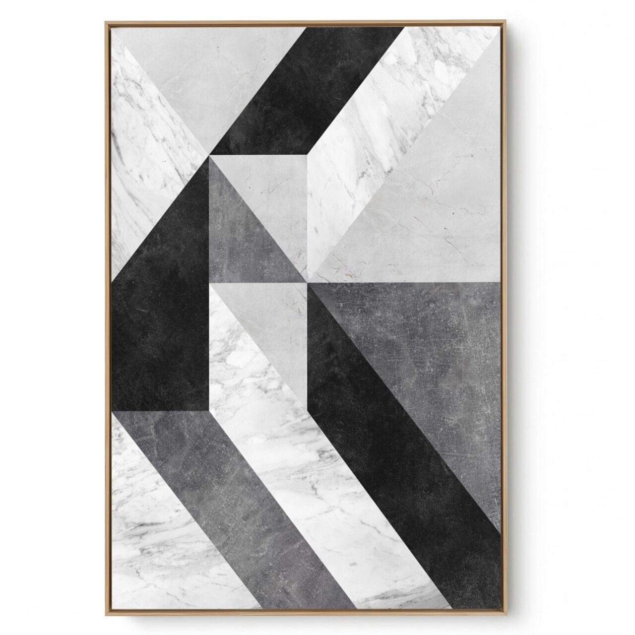 Quadro Decorativo Abstrato Formas P e B III