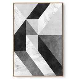 Quadro Decorativo Abstrato Formas P e B III