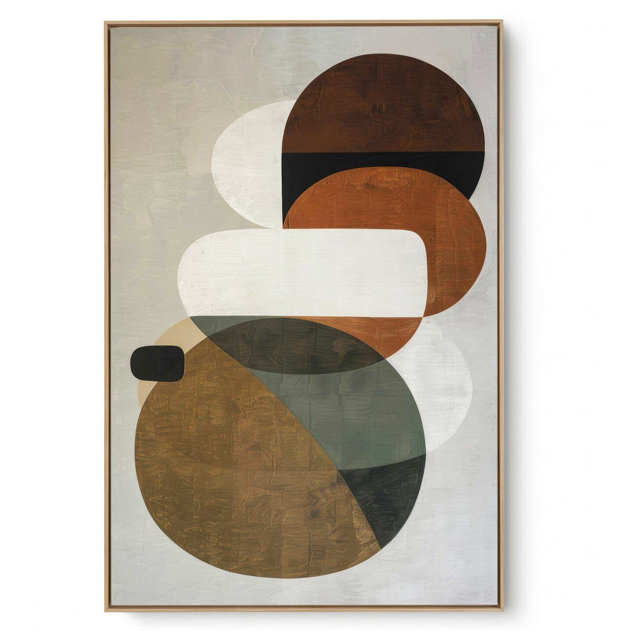 Quadro Decorativo Abstrato Formas Orgânicas IV