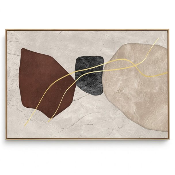 Quadro Decorativo Abstrato Horizontal Textura Orgânica I