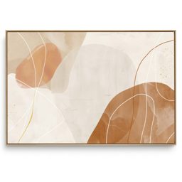 Quadro Decorativo Abstrato Marfim