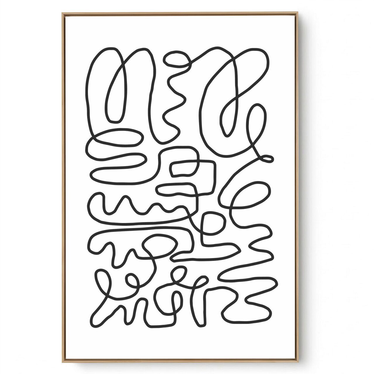 Quadro Decorativo Abstrato  P e B I