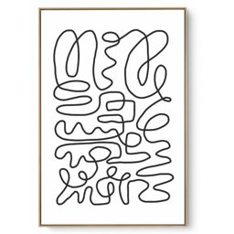Quadro Decorativo Abstrato P e B I