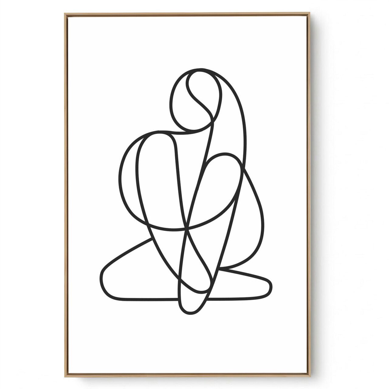 Quadro Decorativo Abstrato  P e B II