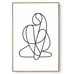 Quadro Decorativo Abstrato P e B II