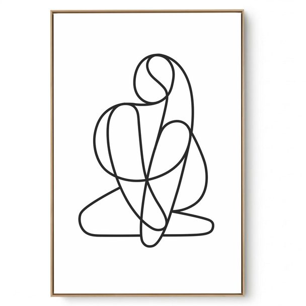 Quadro Decorativo Abstrato P e B II