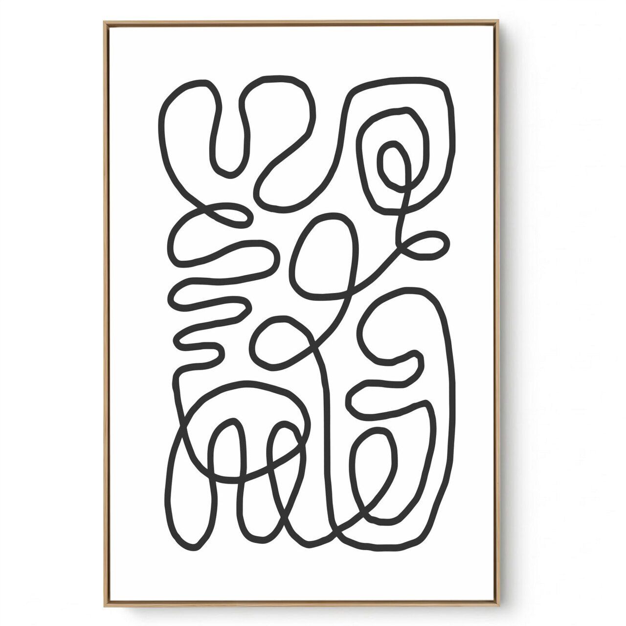 Quadro Decorativo Abstrato  P e B III