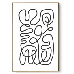 Quadro Decorativo Abstrato P e B III