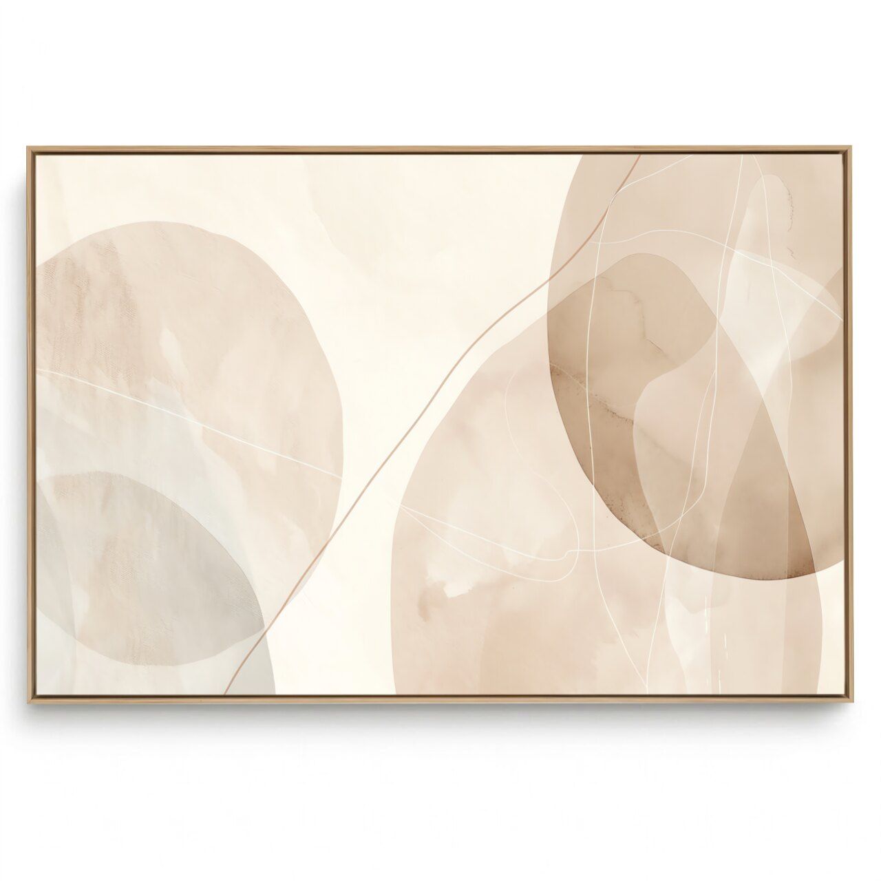 Quadro Decorativo Abstrato Textura Tons Bege IV