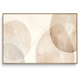 Quadro Decorativo Abstrato Textura Tons Bege IV