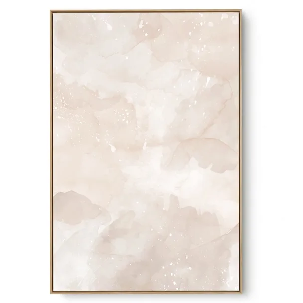 Quadro Decorativo Abstrato Textura Tons Bege V