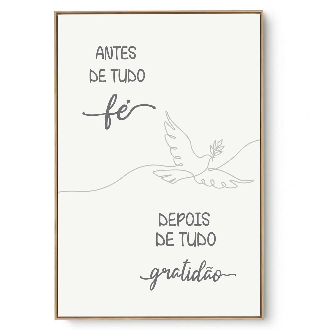 Quadro Decorativo Antes De Tudo Fé 
