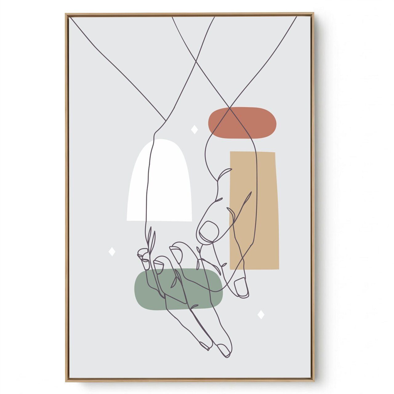 Quadro Decorativo Arte Line VII