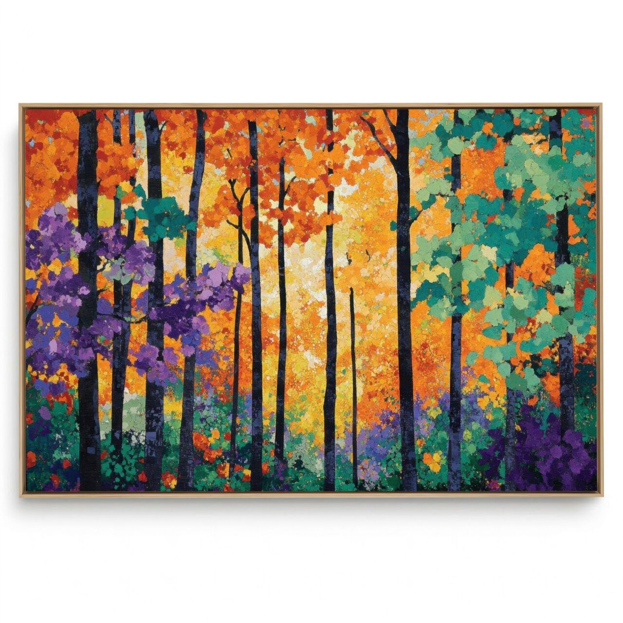 Quadro Decorativo Àrvores Pinceladas I