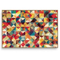 Quadro Decorativo Abstrato Tríplice Colorido